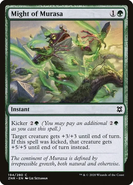 Might of Murasa, Magic card ZNR 194 — Zendikar Rising set