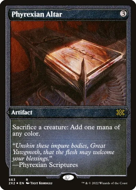 Phyrexian Altar, Magic card 2X2 563 — Double Masters 2022 set