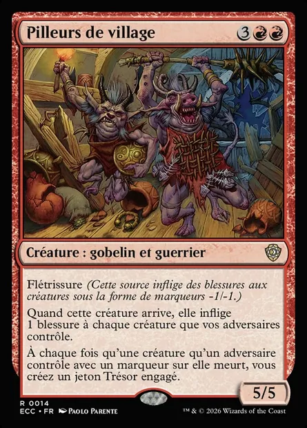 Pilleurs de village, carte Magic ECC 14 — extension Lorwyn Eclipsed Commander