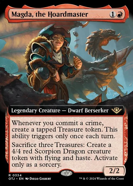 Magda, the Hoardmaster, Magic card OTJ 334 — Outlaws of Thunder Junction set