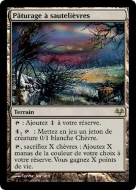 Pâturage à sautelièvres, carte Magic EVE 179 — extension Coucheciel