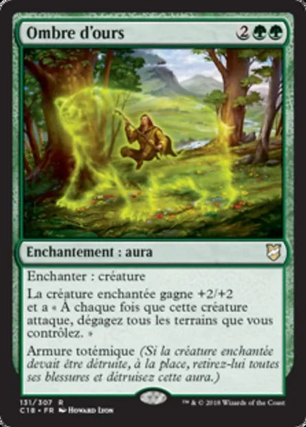 Ombre d'ours, carte Magic C18 131 — extension Commander 2018