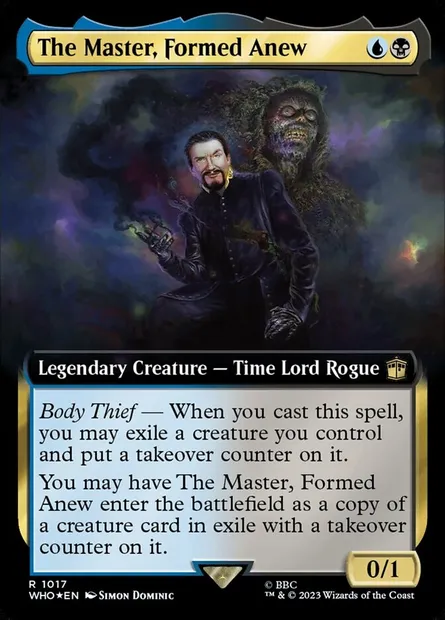 The Master, Formed Anew, Magic card WHO 1017 — Doctor Who set