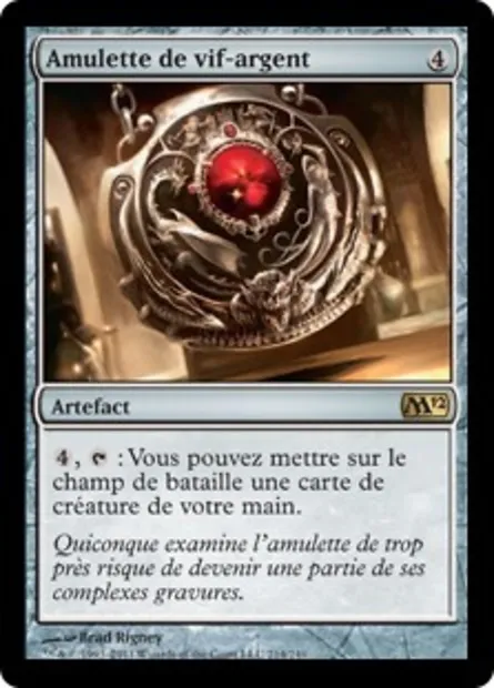 Amulette de vif-argent, carte Magic M12 214 — extension Magic 2012