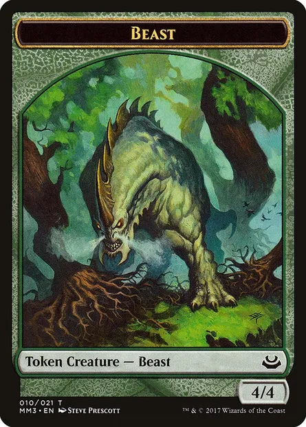 Beast, Magic card TMM3 10 — Modern Masters 2017 Tokens set