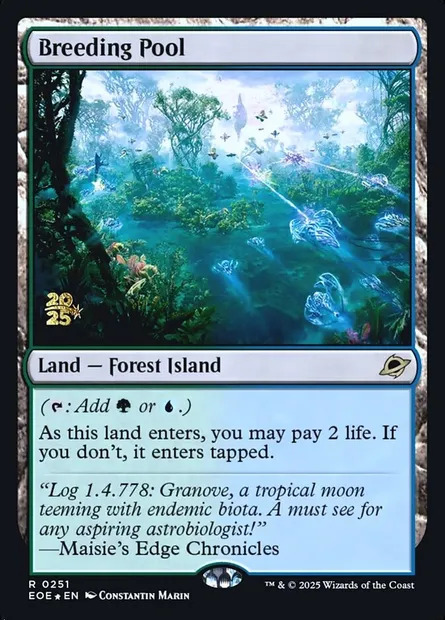 Bassin d'élevage, carte Magic PEOE 251s — extension Edge of Eternities Promos