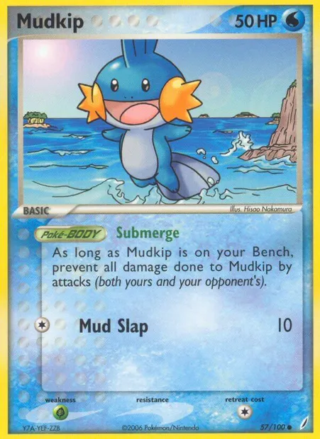 Mudkip, Pokémon card CG 57 — Crystal Guardians set