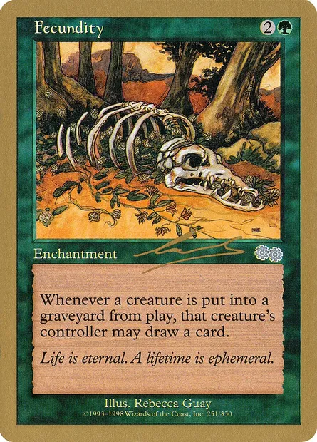 Fécondité, carte Magic WC00 nl251 — extension World Championship Decks 2000