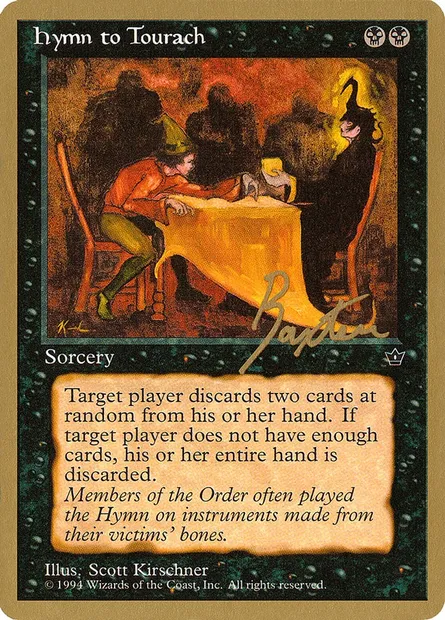 Hymn to Tourach, Magic card PTC gb38d — Pro Tour Collector Set set