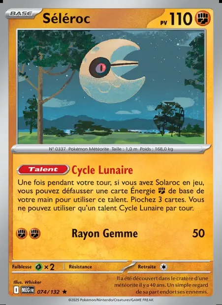 Séléroc, carte Pokémon MEG 074 — extension Méga-Évolution