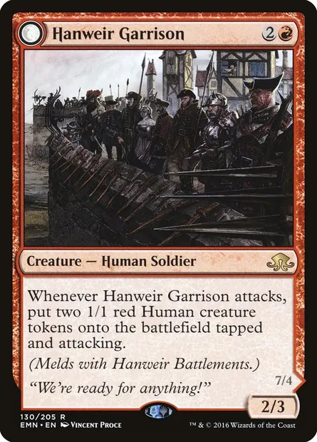 Hanweir Garrison, Magic card EMN 130 — Eldritch Moon set