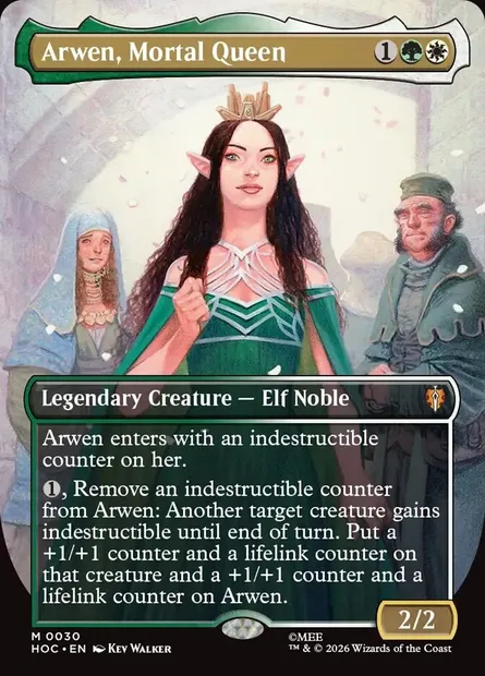 Arwen, Mortal Queen, Magic card HOC 30 — The Hobbit Eternal set