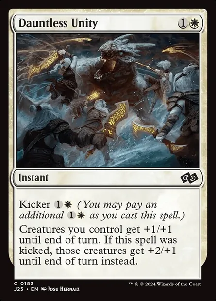Dauntless Unity, Magic card J25 183 — Foundations Jumpstart set