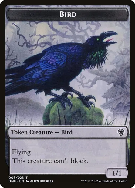 Bird, Magic card TDMU 6 — Dominaria United Tokens set