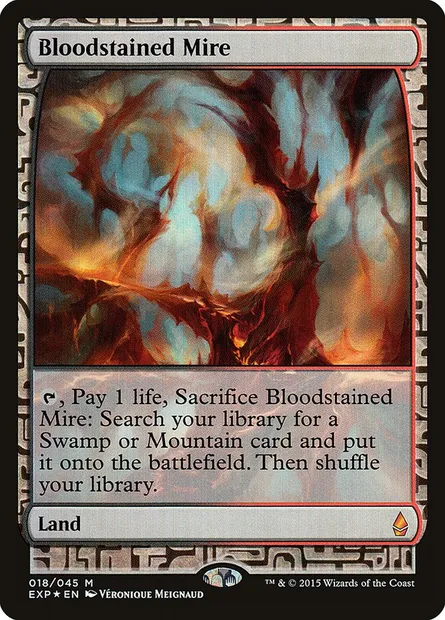 Bloodstained Mire, Magic card EXP 18 — Zendikar Expeditions set