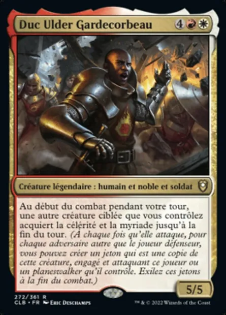 Duc Ulder Gardecorbeau, carte Magic CLB 272 — extension Commander Légendes : la bataille de la Porte de Baldur