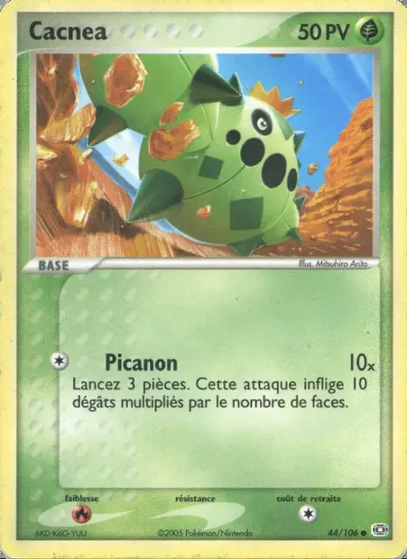 Cacnea, carte Pokémon EM 44 — extension EX Émeraude