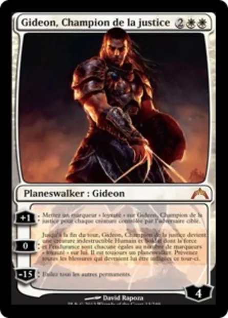 Gideon, Champion de la justice, carte Magic GTC 13 — extension Insurrection