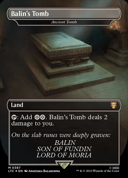 Ancient Tomb, Magic card LTC 387 — Tales of Middle-earth Commander set
