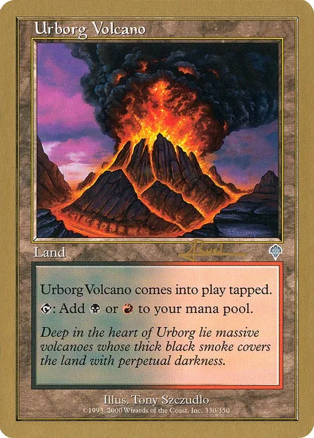 Urborg Volcano, Magic card WC01 ar330 — World Championship Decks 2001 set