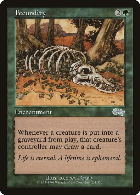 Fécondité, carte Magic USG 251 — extension Epopée d'Urza