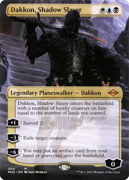 Dakkon, Shadow Slayer, Magic card MH2 304 — Modern Horizons 2 set