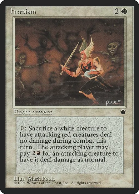 Heroism, Magic card FEM 6 — Fallen Empires set