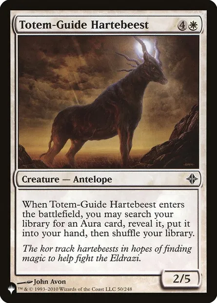 Bubale guide totémique, carte Magic PLST ROE-50 — extension The List