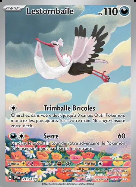 Lestombaile, carte Pokémon SVI 219 — extension Écarlate et Violet