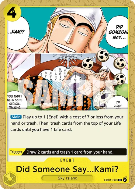Did Someone Say...Kami?, One Piece card EB01-060 — MEMORIAL COLLECTION set