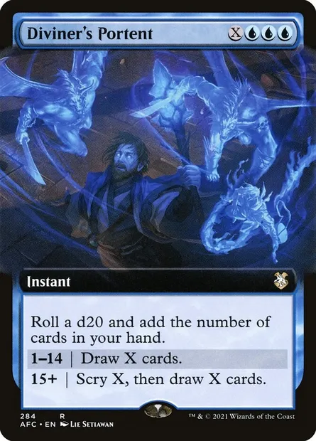 Diviner's Portent, Magic card AFC 284 — Forgotten Realms Commander set