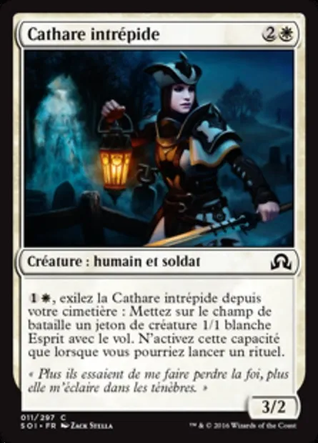 Cathare intrépide, carte Magic SOI 11 — extension Ténèbres sur Innistrad