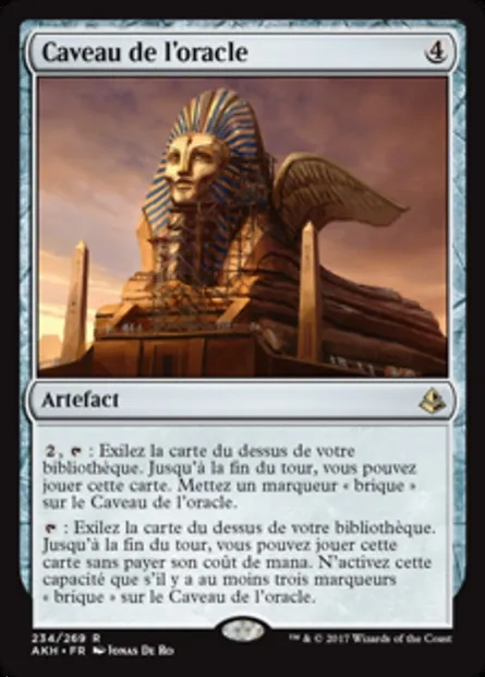 Caveau de l'oracle, carte Magic AKH 234 — extension Amonkhet