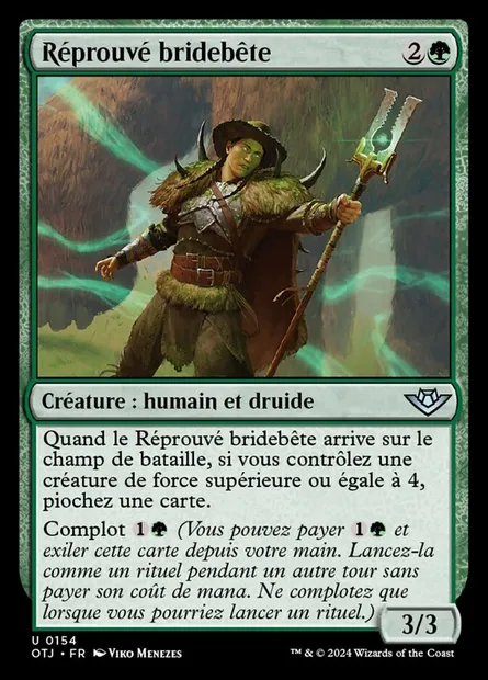 Réprouvé bridebête, carte Magic OTJ 154 — extension Outlaws of Thunder Junction