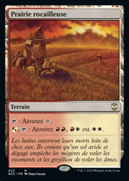 Prairie rocailleuse, carte Magic NCC 423 — extension New Capenna Commander