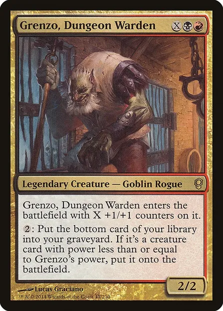 Grenzo, garde du donjon, carte Magic CNS 47 — extension Conspiration