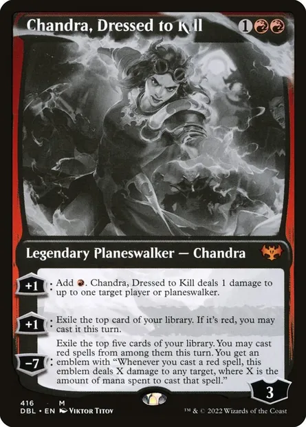 Chandra, Dressed to Kill, Magic card DBL 416 — Innistrad: Double Feature set