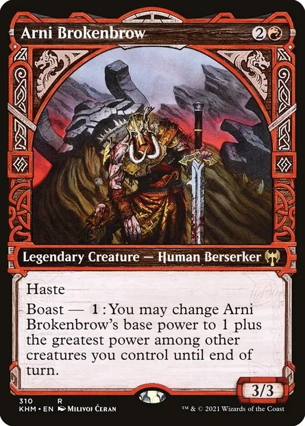 Arni Brokenbrow, Magic card KHM 310 — Kaldheim set