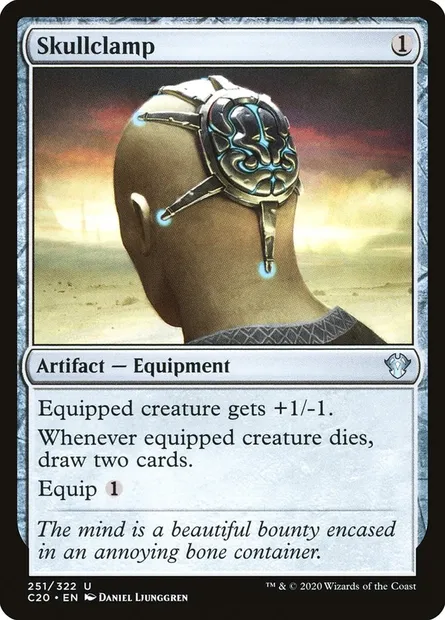 Skullclamp, Magic card C20 251 — Commander 2020 set