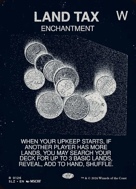 LAND TAX, carte Magic SLZ 126 — extension The Zeta Set