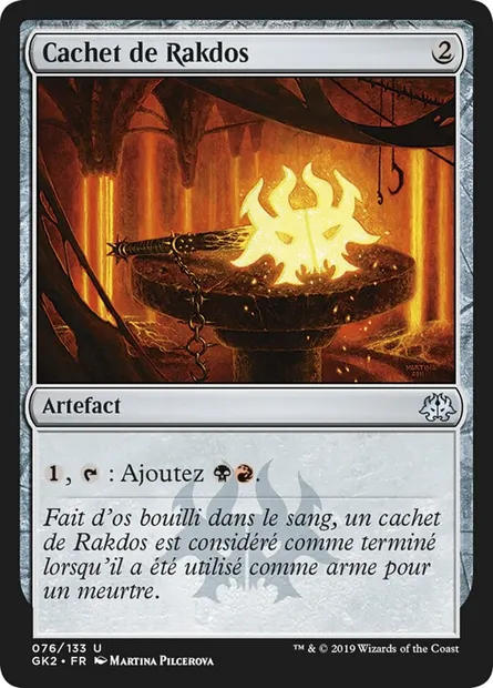 Cachet de Rakdos, carte Magic GK2 76 — extension RNA Guild Kit