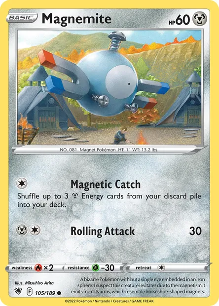 Magnemite, Pokémon card ASR 105 — Astral Radiance set