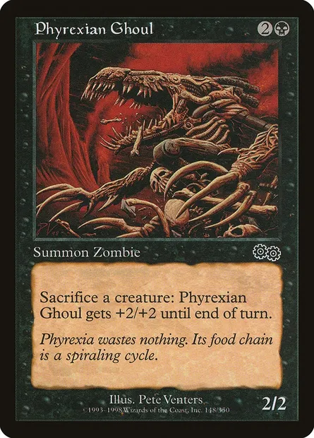 Goule Phyrexiane, carte Magic USG 148 — extension Epopée d'Urza