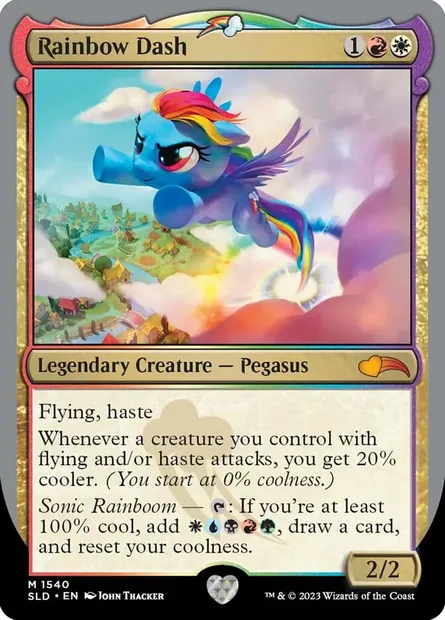 Rainbow Dash, Magic card SLD 1540 — Secret Lair Drop set