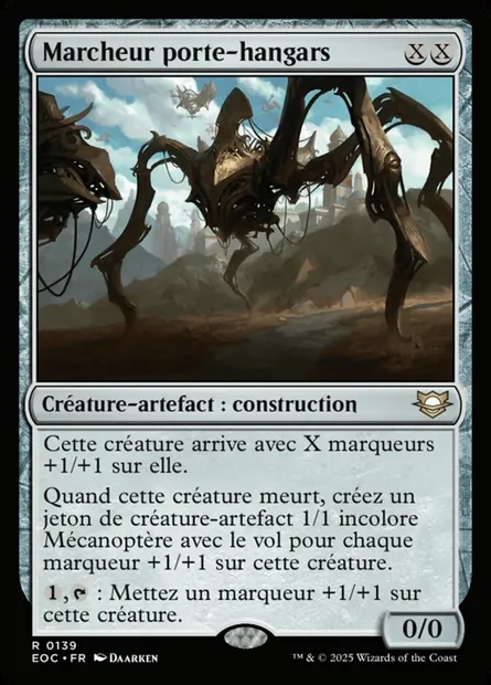 Marcheur porte-hangars, carte Magic EOC 139 — extension Edge of Eternities Commander