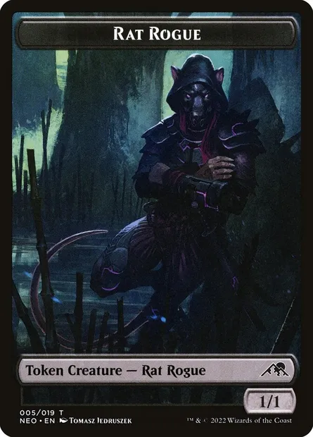 Rat Rogue, Magic card TNEO 5 — Kamigawa: Neon Dynasty Tokens set