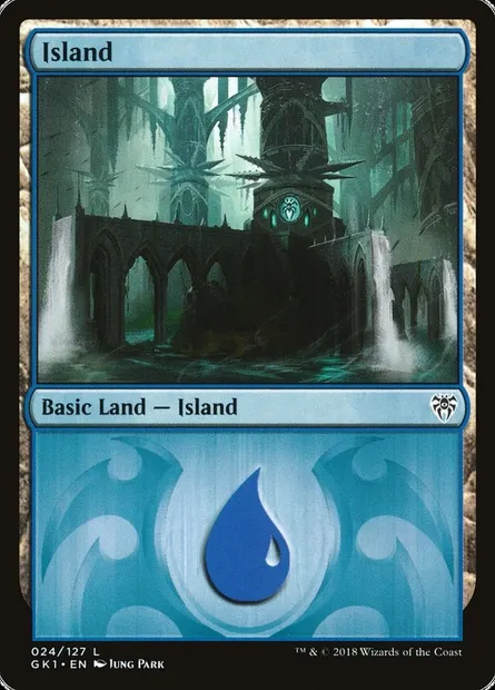 Island, Magic card GK1 24 — GRN Guild Kit set