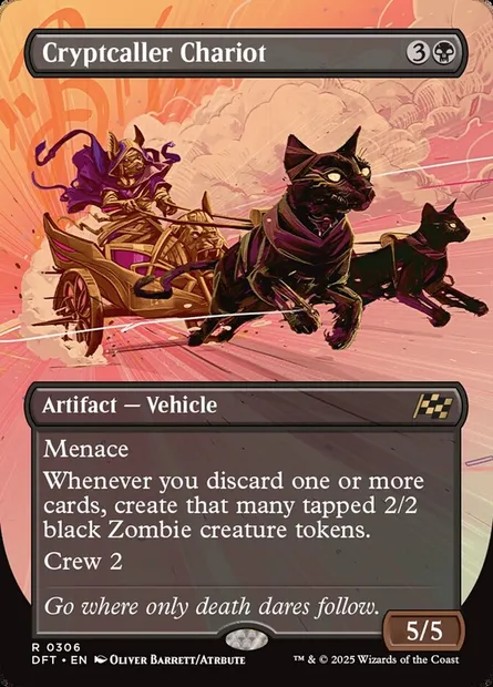 Cryptcaller Chariot, Magic card DFT 306 — Aetherdrift set