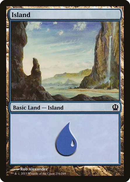Island, Magic card THS 234 — Theros set