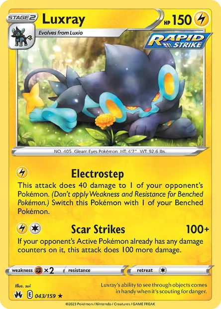 Luxray, Pokémon card CRZ 043 — Crown Zenith set